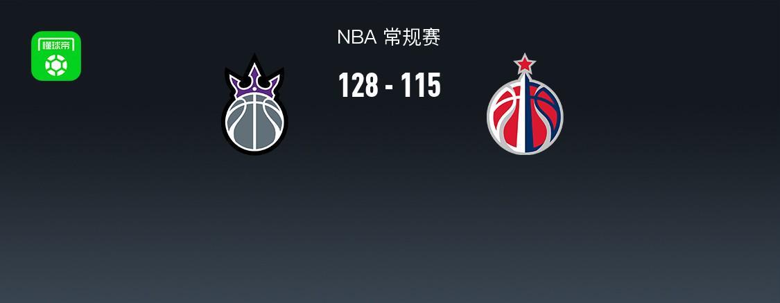 国王128-115奇才迎4连胜,威少26+6,小萨复出13+6+5,萨尔19分